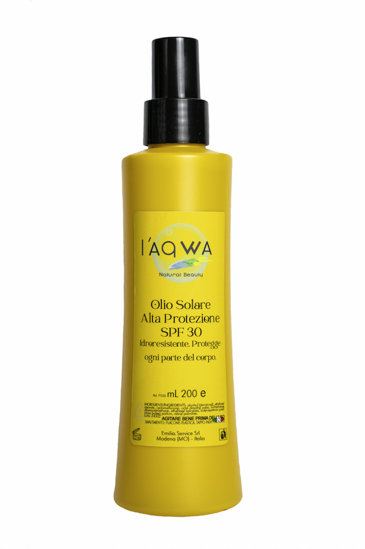 olio solare alta protezione